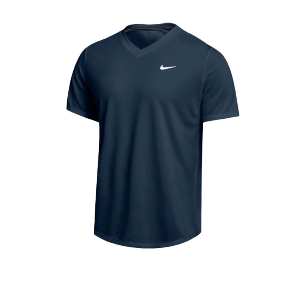 Nike Men’s Court Dri Fit Victory Top Size Medium in Navy Blue